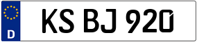 Trailer License Plate